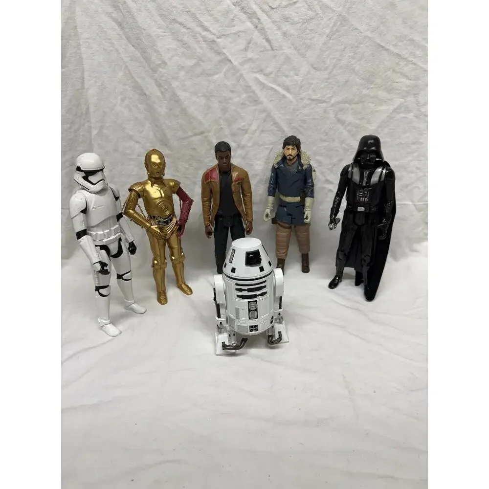 Lot Of 6 Hasbro Star Wars Darht Vender Capitan Rogue Hasbro Figures 2015 / 11”